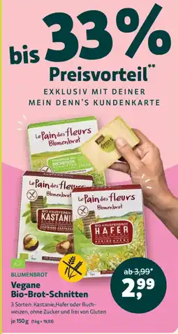 Denn's Biomarkt Vegane bio brot schnitten Angebot
