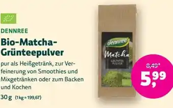 Denn's Biomarkt Bio matcha grünteepulver Angebot