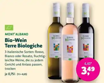 Denn's Biomarkt Bio-wein terre biologiche Angebot