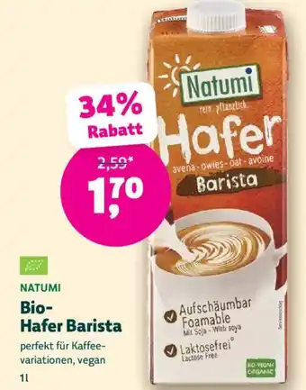 Denn's Biomarkt Bio-hafer barista Angebot