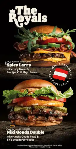 Burger King The royals Angebot