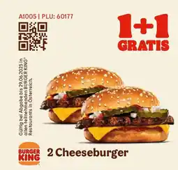 Burger King Burger 2 cheeseburger Angebot