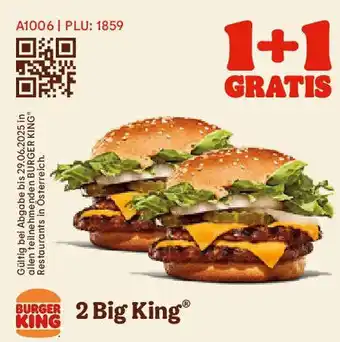 Burger King Burger 2 big king Angebot