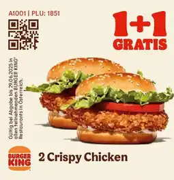 Burger King Burger 2 crispy chicken Angebot
