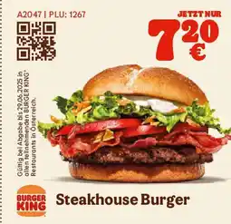 Burger King Steakhouse burger Angebot