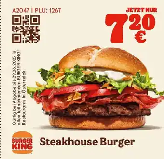 Burger King Steakhouse burger Angebot