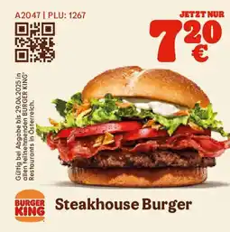 Burger King Steakhouse burger Angebot