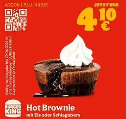 Burger King Hot brownie Angebot