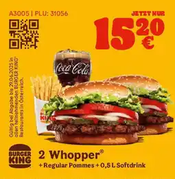 Burger King 2 Whopper Angebot