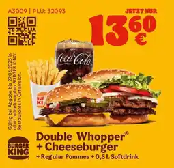 Burger King Double whopper cheeseburger Angebot