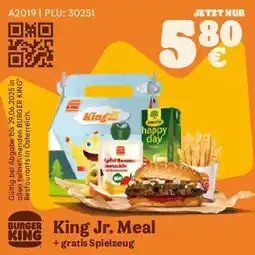 Burger King King jr. meal Angebot