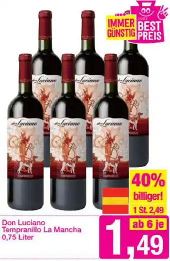 Sutterlüty Don Luciano Tempranillo La Mancha 0,75 Liter Angebot