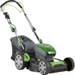 OBI Lux-Tools Akku-Rasenmäher Set A-RM-46-24 2 x 20 V Akkus 1 PowerSystem Angebot