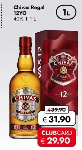 Travel FREE Chivas regal 12yo Angebot