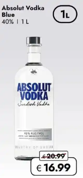 Travel FREE Absolut vodka blue Angebot