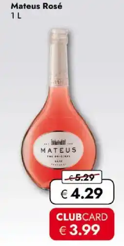 Travel FREE Mateus rosé Angebot