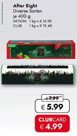 Travel FREE After eight Angebot