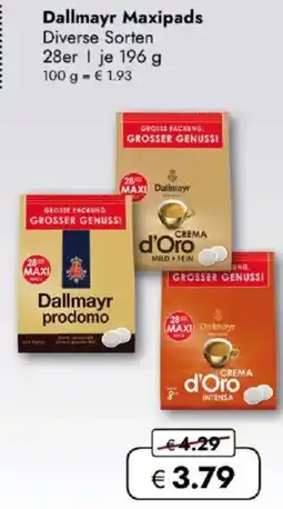 Travel FREE Dallmayr maxipads Angebot