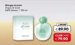 Travel FREE Giorgio Armani Angebot