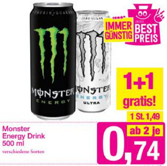 Sutterlüty Monster Energy Drink 500 ml Angebot