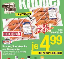 Maximarkt Knacker, speckknacker oder käseknacker Angebot