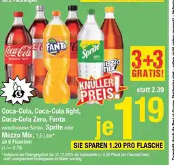 Maximarkt Coca-cola, coca-cola light, coca-cola zero, fanta verschiedene sorten, sprite oder mezzo mix Angebot