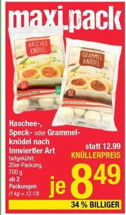 Maximarkt Haschee-, speck- oder grammel- knödel nach innviertler art Angebot
