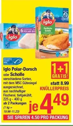 Maximarkt Iglo polar-dorsch oder scholle Angebot