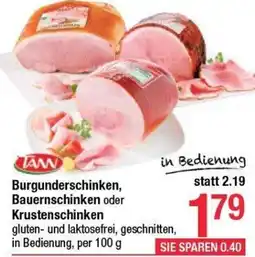 Maximarkt Burgunderschinken, bauernschinken oder krustenschinken Angebot