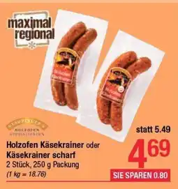 Maximarkt Holzofen käsekrainer oder käsekrainer Angebot