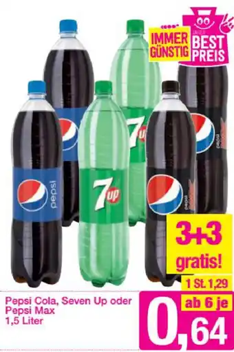Sutterlüty Pepsi Cola,Seven Up Oder Pepsi Max 1,5 Liter Angebot