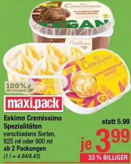 Maximarkt Eskimo cremissimo spezialitäten Angebot