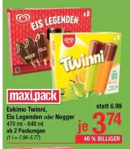 Maximarkt Eskimo twinni, eis legenden oder nogger Angebot