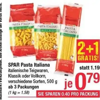 Maximarkt Spar pasta italiana Angebot