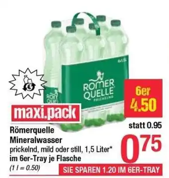 Maximarkt Römerquelle Mineralwasser Angebot