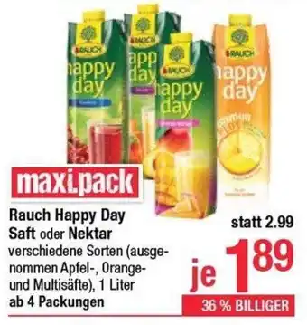 Maximarkt Rauch Happy Day Saft oder Nektar Angebot