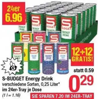 Maximarkt S-budget energy drink Angebot