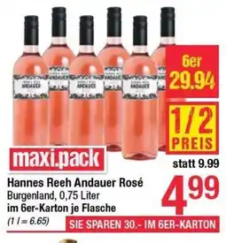 Maximarkt Hannes reeh andauer rosé Angebot