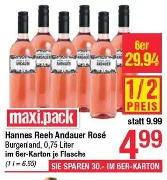 Maximarkt Hannes reeh andauer rosé Angebot