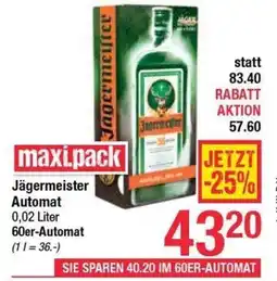 Maximarkt jägermeister Angebot