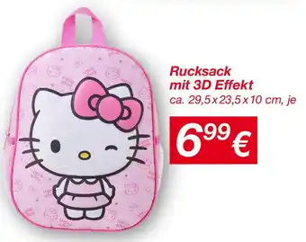 KiK Rucksack mit 3D Effekt Angebot