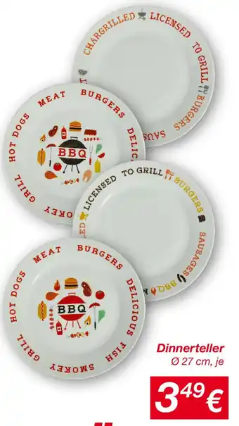 KiK Dinnerteller Angebot