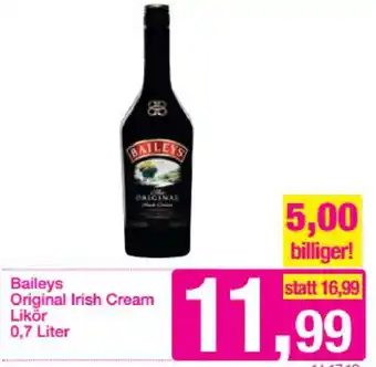 Sutterlüty Baileys Original Irish Cream Likör 0,7 Liter Angebot