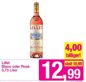 Sutterlüty Lillet Blanc Oder Rosé 0,75 Liter Angebot