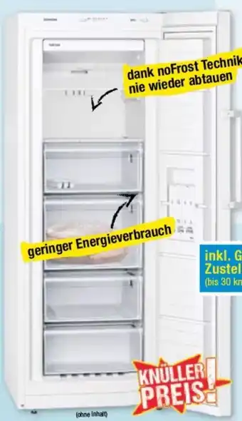 Maximarkt Siemens Gefrierschrank GS29NVWEP Angebot