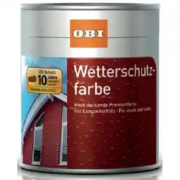 OBI Wetterschutzfarbe Schwedenrot seidenmatt OBI Angebot