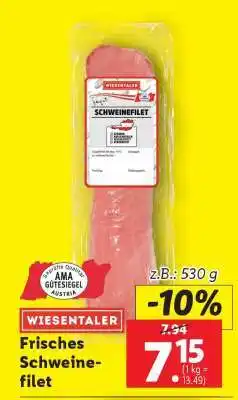 Lidl Frisches Schweinefilet Angebot