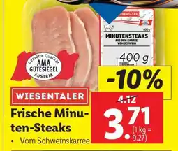 Lidl WIESENTALER Frische Minuten-Steaks Angebot