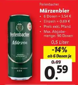 Lidl Perlenbacher Märzenbier Angebot