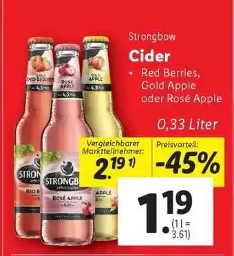 Lidl Strongbow Cider Angebot